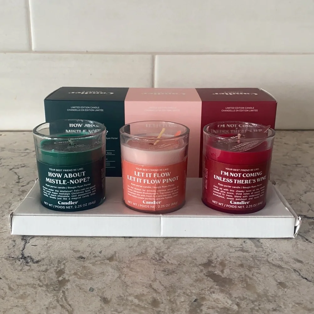 Ryan Porter Candier Limited Edition Mini Votive Candle Bundle New In Box